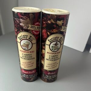 2 Brand New Vintage Society Hill Carpet Deodorizer French Vanilla & Gardenia NOS